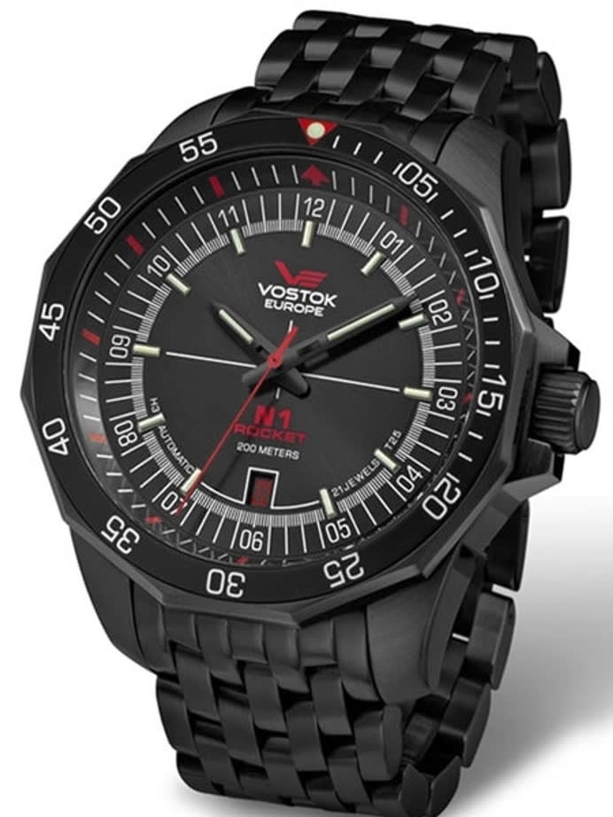 Vostok-Europe N1 Rocket Russian Automatic Watch with Trigalight Tubes 2254150B