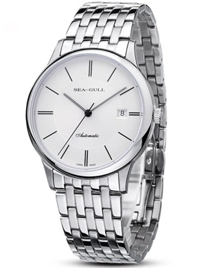 Sea-Gull 39mm Automatic Dress Watch with Bracelet and Sapphire Crystal #816.364