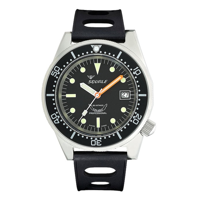 Squale 500 Meter Swiss Automatic Dive Watch with Matte Finish Case #1521-026-matte