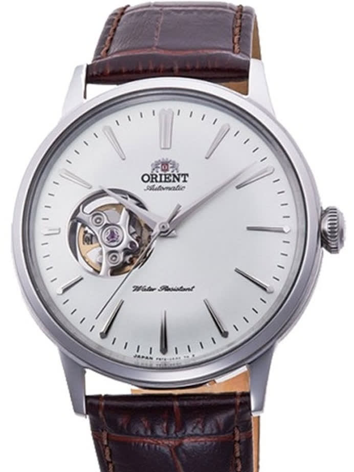 Orient Open-Heart Automatic Dress Watch with White Dial #RA-AG0002S10A