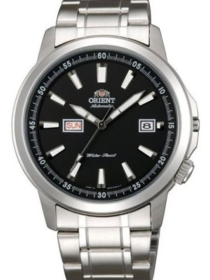 Orient 42mm Stingray Day and Date Automatic Watch with Black Dial #EM7K004B