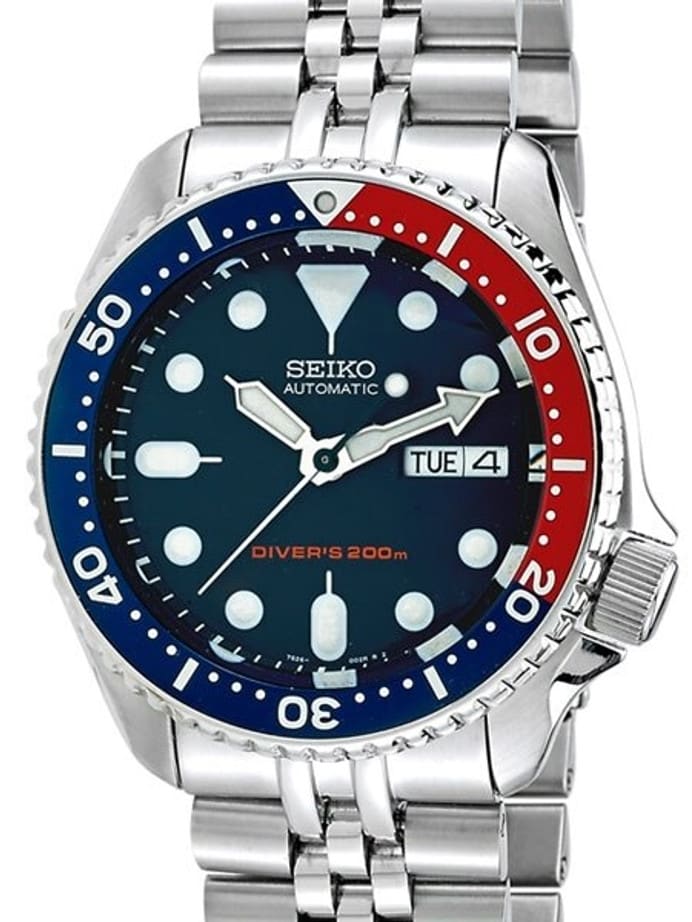 Seiko SKX009 Divers Watch Strapcode Super-J "Louis" Edition with a Domed AR Sapphire Crystal #SKX009