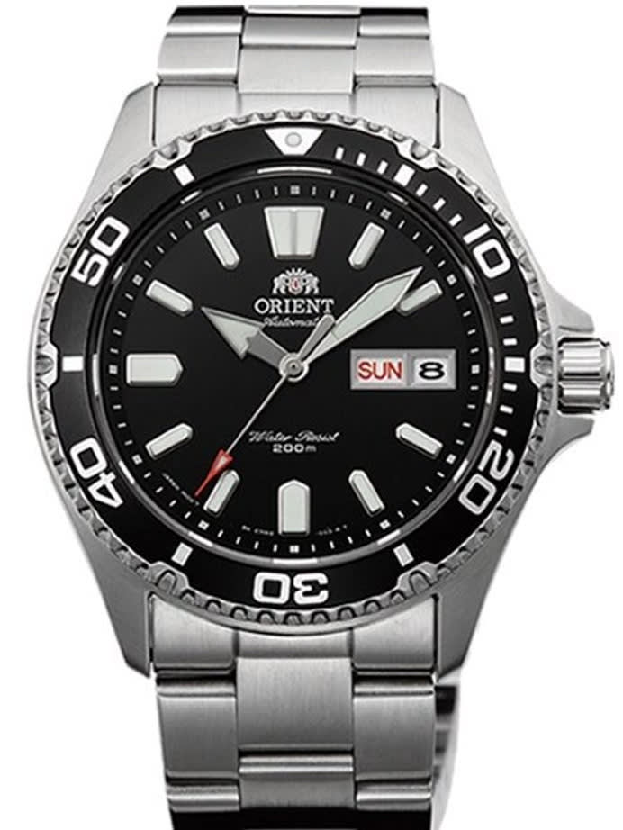 Scratch and Dent - Orient USA II Black Dial Automatic Dive Watch with Sapphire Crystal #AA0200AB
