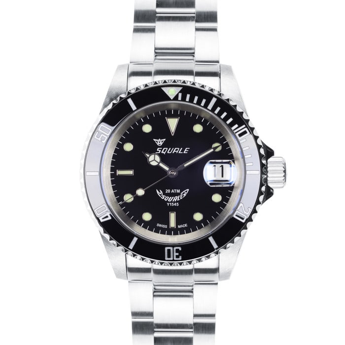 Squale 200 meter Classic Swiss Automatic Dive watch with Sapphire Crystal #1545-C