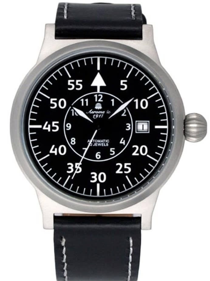 Aeromatic 1912 Beobachter Aviator Automatic Watch with Onion Crown #A1353