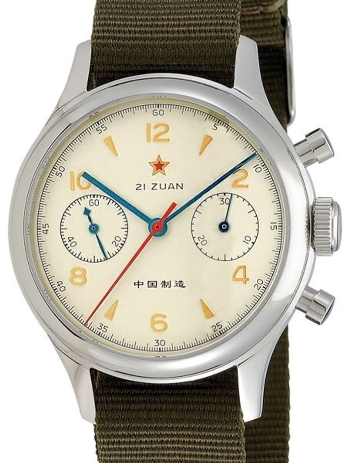 Scratch and Dent - Seagull 1963 Hand Wind Mechanical Chronograph with Sapphire Crystal #6345G-2901 28