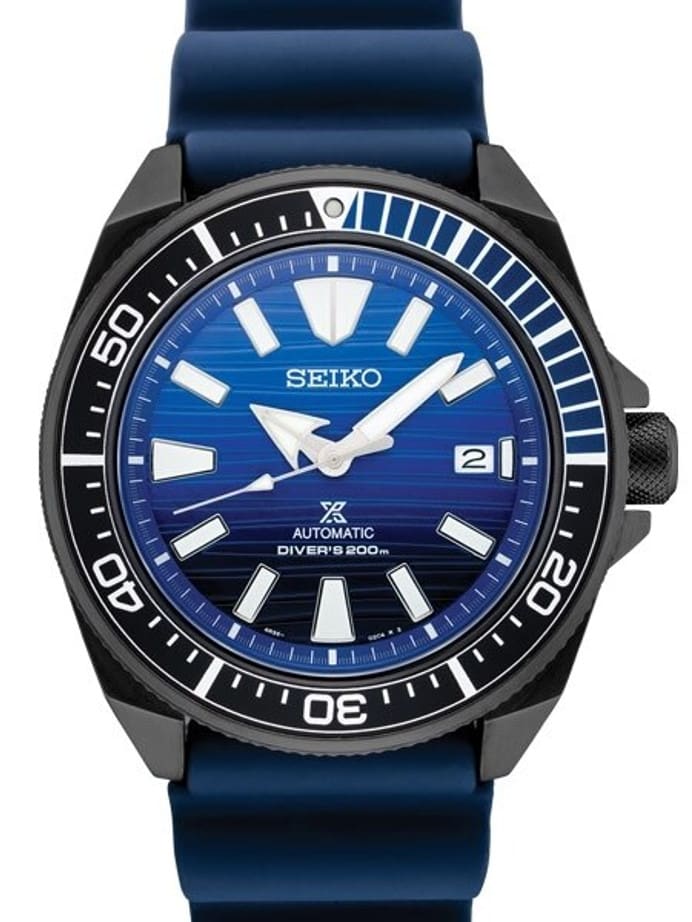Seiko Special Edition Save the Ocean Prospex Samurai Automatic Dive Watch #SRPD09