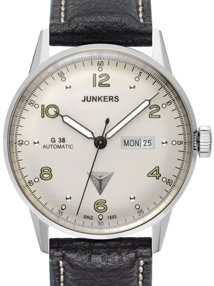 Junkers G38 Day and Date Watch with Silver Dial and Automatic Movment #6966-4