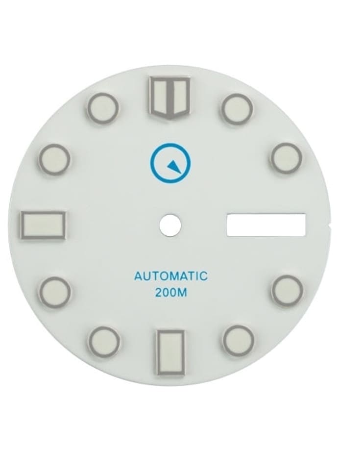 White Dial with SuperLuminova for Seiko 7S26, NH36 and 4R36 Movements #D03