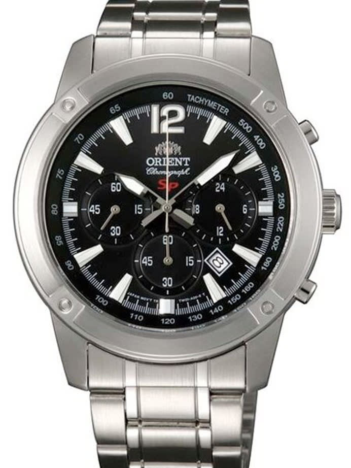 Orient Quartz Chronograph with 60-Minute Stopwatch and 24-Hr Sub-Dial #TW01004B