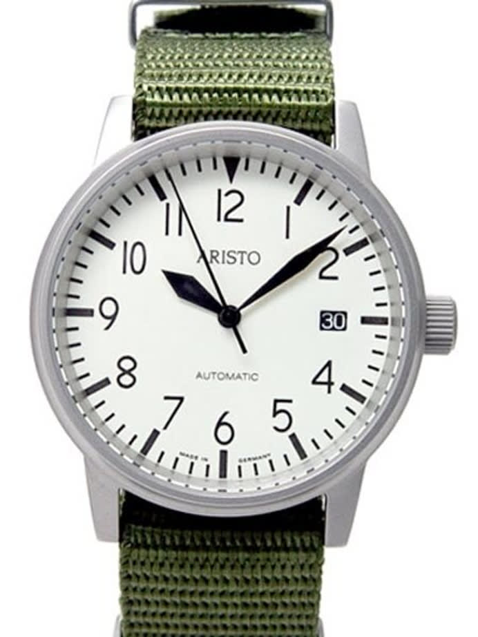 Aristo 3H41 Jager 90 Swiss Automatic Watch with Luminous Dial