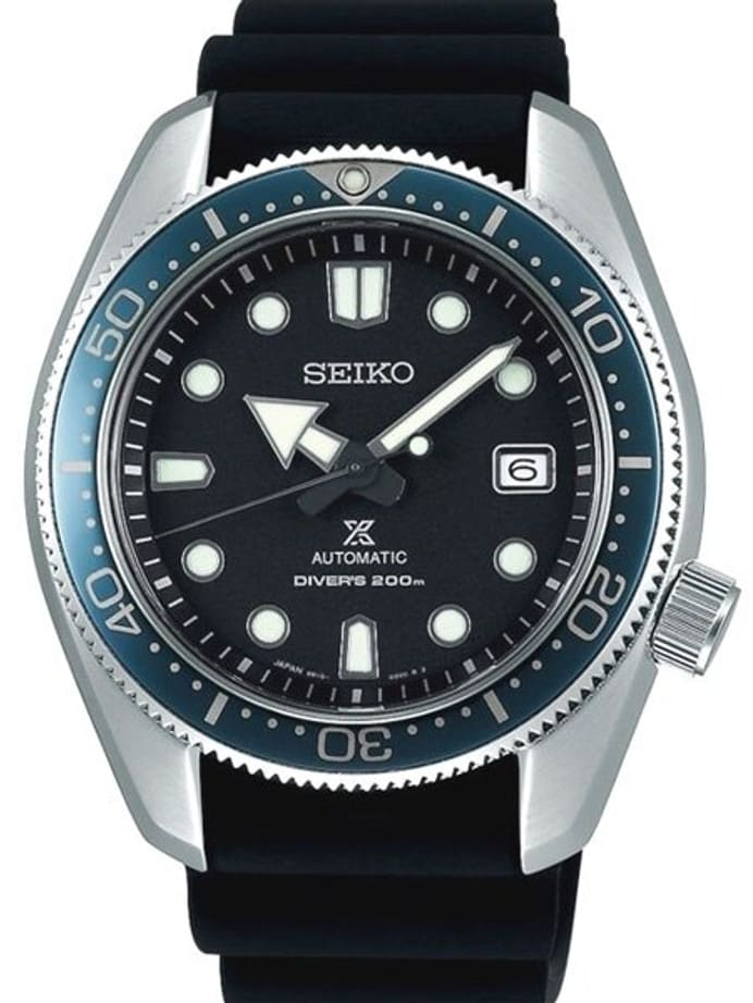 Scratch and Dent - Seiko Prospex Automatic Dive Watch with Blue Bezel and Stainless Silicone Strap #SBDC063