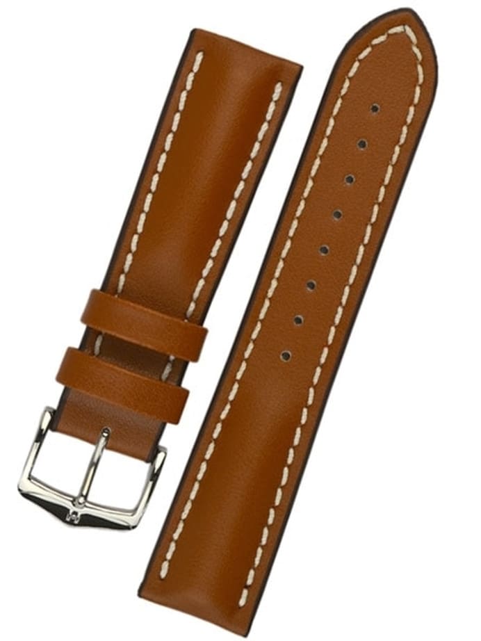 Hirsch Golden Brown Heavy Calf Leather Watch Strap #014750-70