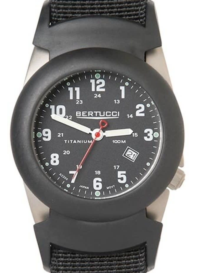 Bertucci A-2T Black Dial Titanium Watch with a Pro-Guard Case Cover #12059