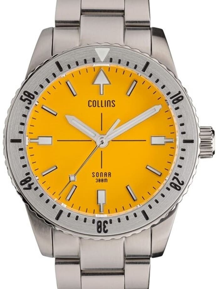 Collins SONAR Swiss Automatic, 300-M Dive Watch with 39.5mm Case and a Sapphire Crystal #CWC05