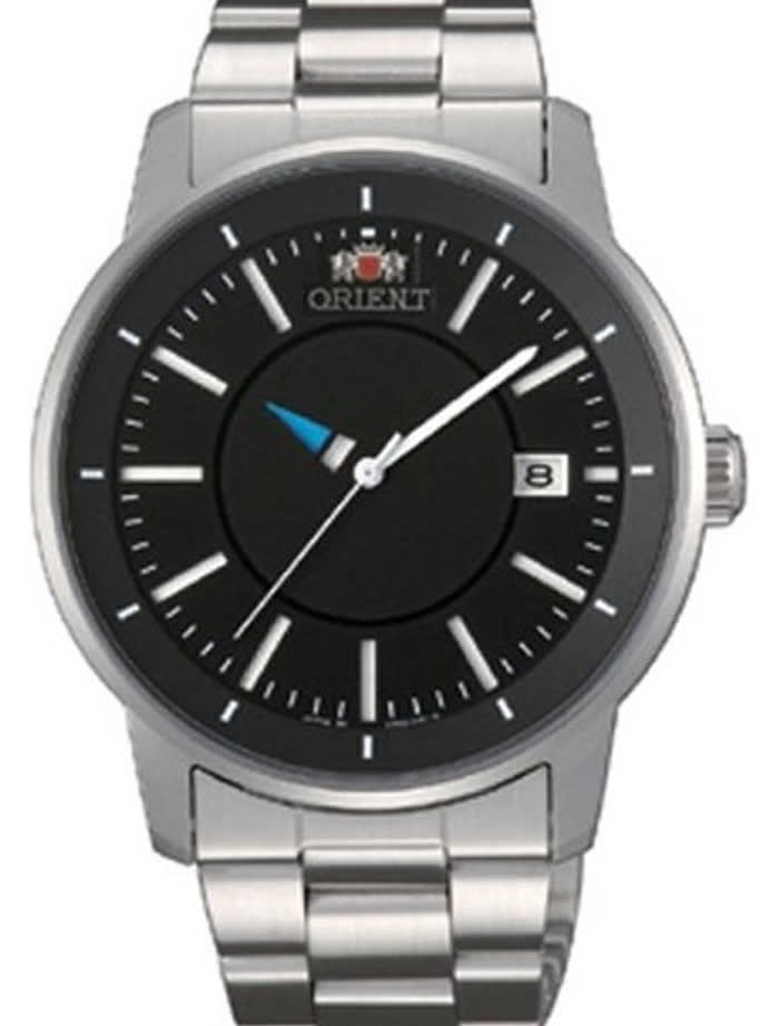 Orient 21-Jewel Automatic Disk Watch with Unique Rotating Hour Hand #ER0200BB