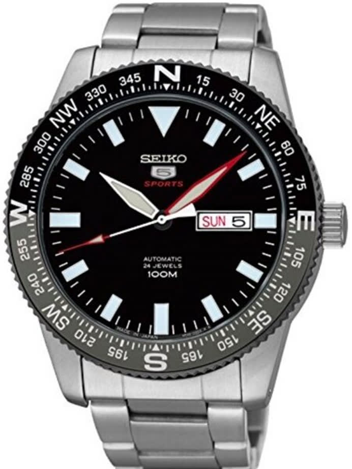 Scratch and Dent - Seiko 5 Sports 24-Jewel, Automatic with Rotating Compass Bezel #SRP669J1