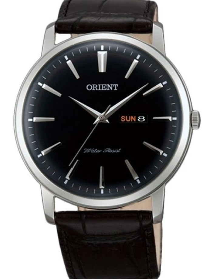 Orient Capital Quartz Analog Dress Watch with Day and Date #UG1R002B