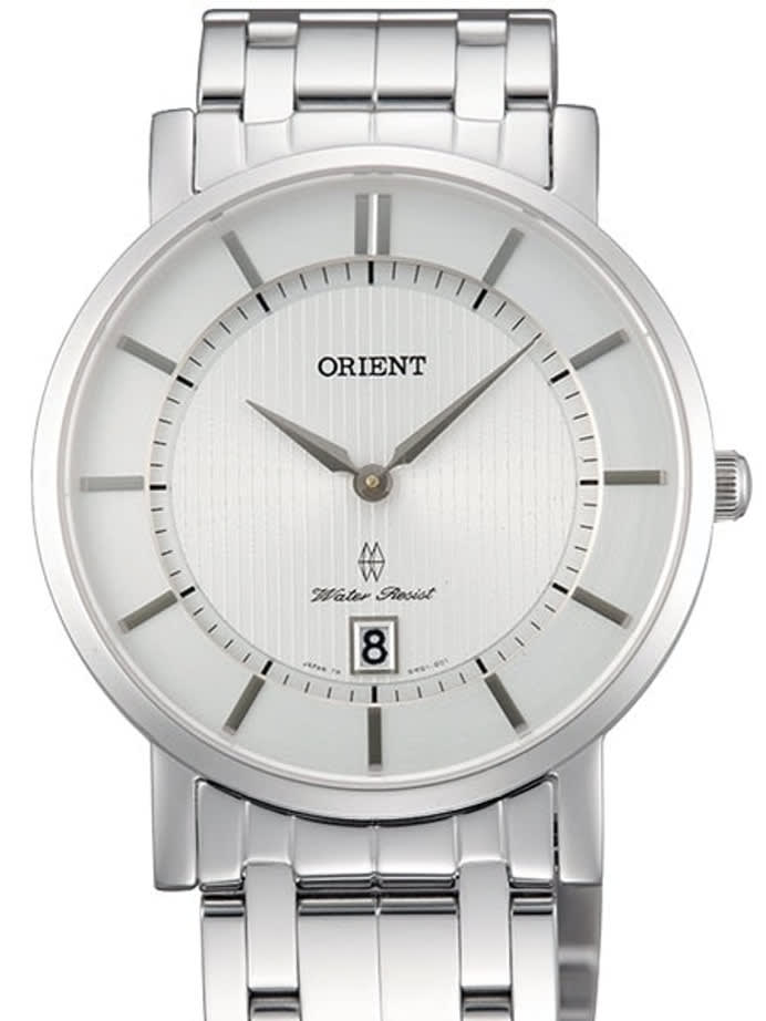 Orient Class Quartz Dress Watch with Sapphire Crystal and Silver-White Dial  #GW01006W