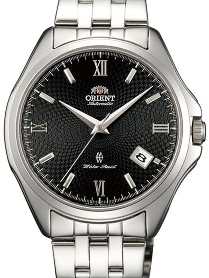 Orient Analyst Automatic Dress Watch with Patterned Black Dial and Sapphire Crystal #ER1U002B