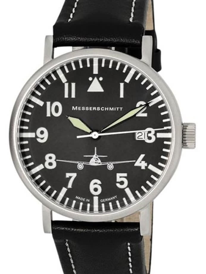 Messerschmitt Aviator Watch with Sand Blasted Case, SuperLuminova  #ME262-39