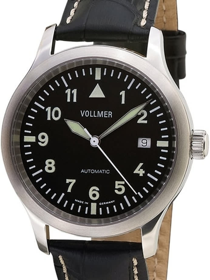 Vollmer V7 Kommandant Swiss ETA Automatic Aviator Officer Watch with Sapphire Crystal