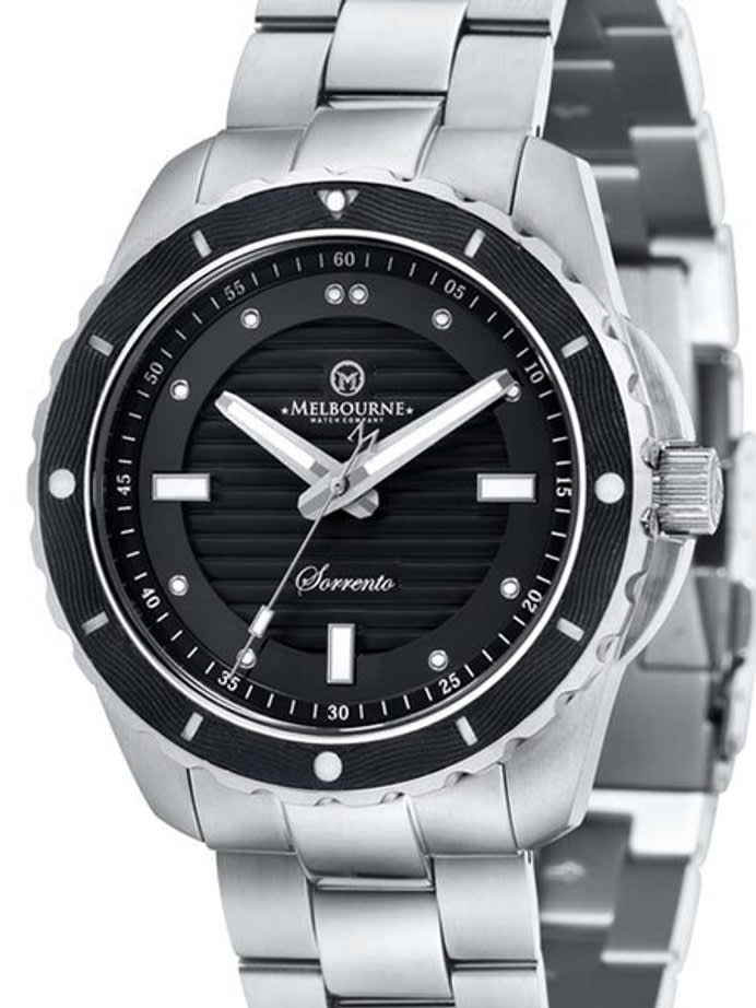 Melbourne Sorrento 200 Meter Automatic Dive Watch with Black Dial, Black Bezel #SO.42.A.3HN.01