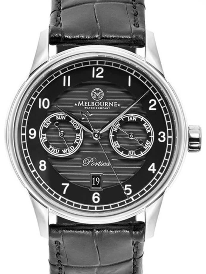 Melbourne Portsea Automatic Calendar Watch with Black Dial, Sapphire Crystal #PS.40.A.CAL.03