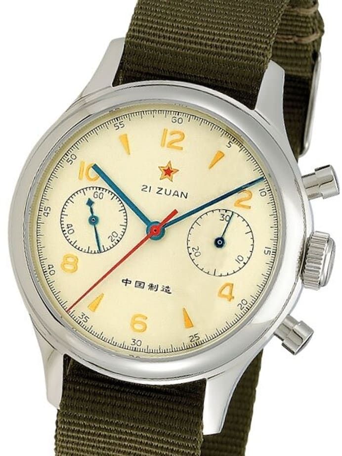 Scratch and Dent - Seagull 1963 Hand Wind Mechanical Chronograph with Sapphire Crystal #6345G-2901 31