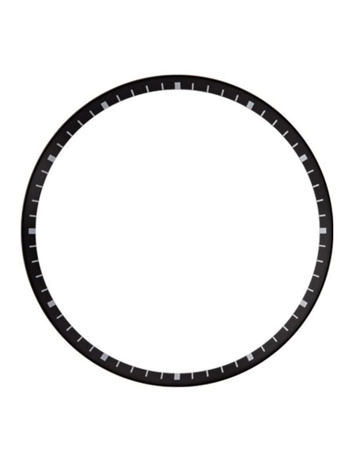 Matte Black Chapter Ring for Seiko SKX007, SKX009, SKX011 Watches #R07