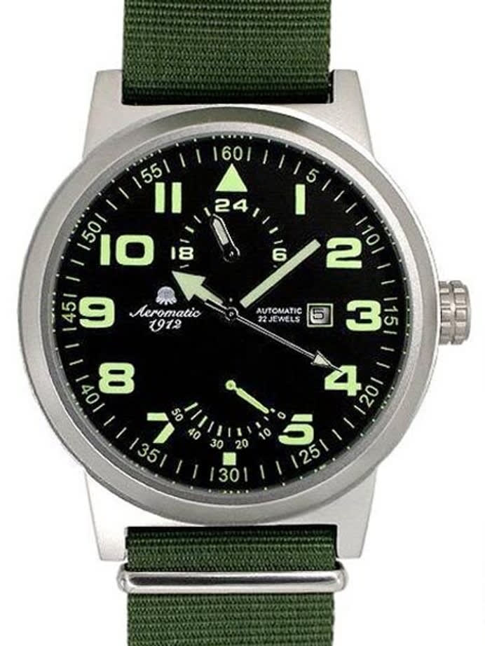 Aeromatic 1912 Automatic Watch with 24-hr Sub Dial and Power Reserve #A1351