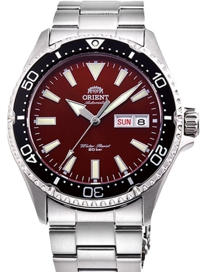 Orient Kamasu Red Dial Automatic Dive Watch with Sapphire Crystal #RA-AA0003R19A