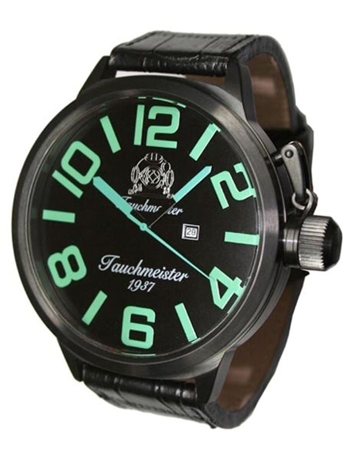 Tauchmeister T0214 57mm, Extra Large Stealth Black IP Military Watch