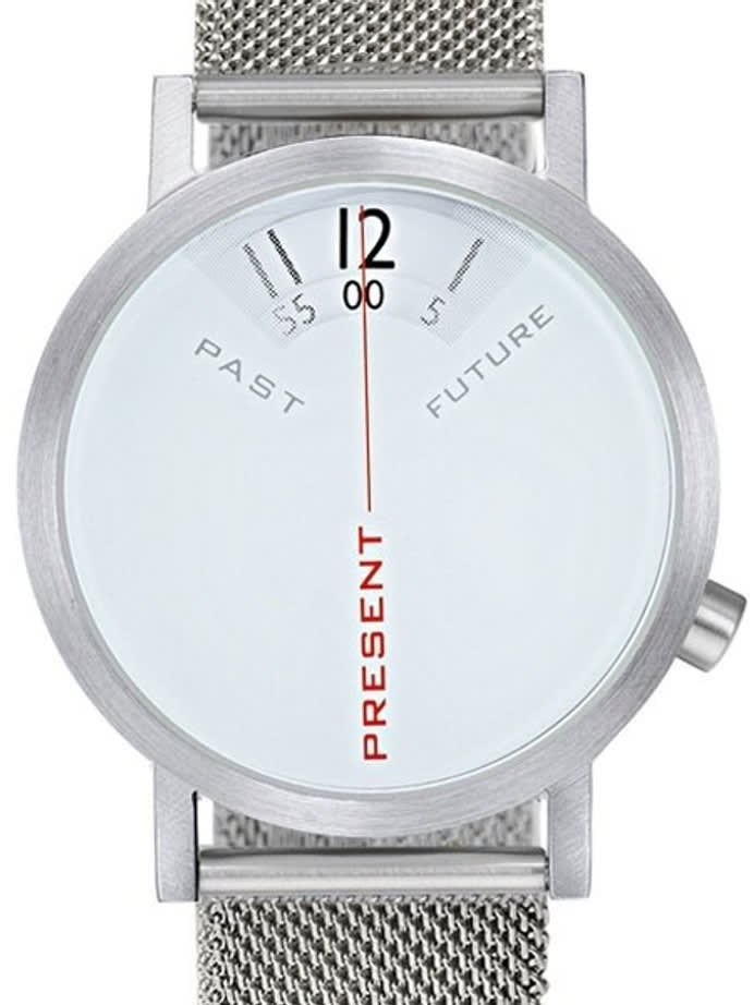 Projects 40mm Past, Present and Future Quartz Watch with Mesh Band  #7214GM-40