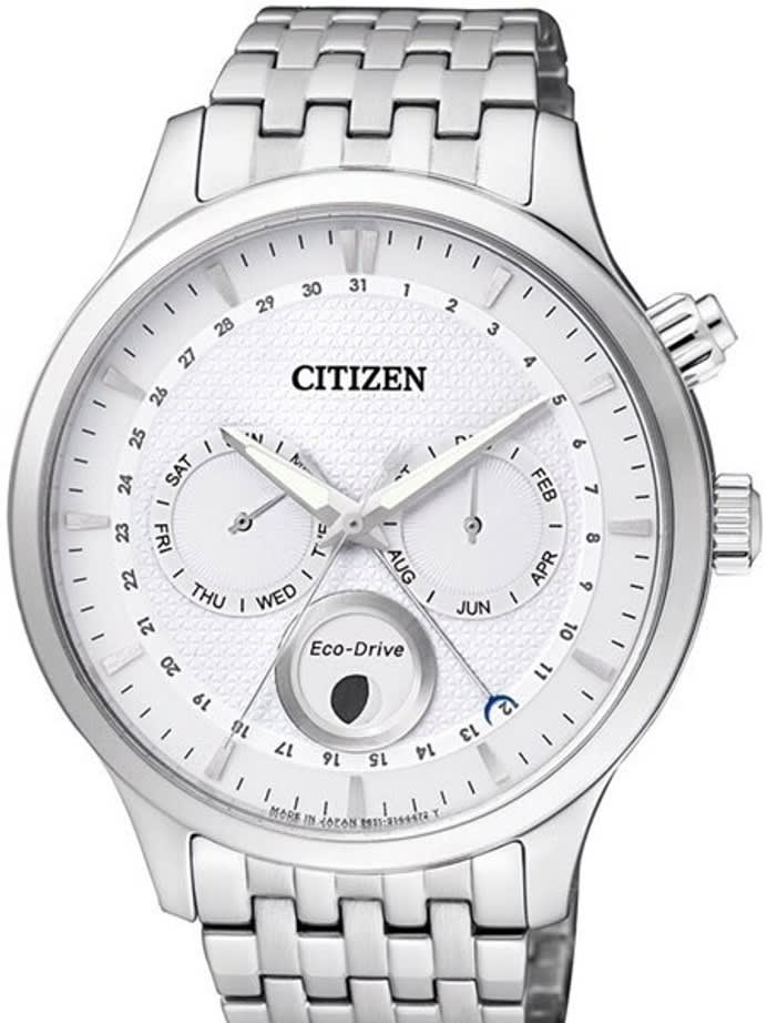 Citizen Eco-Drive Calendar Watch with Pointer Date, Sapphire Crystal #AP1050-56A