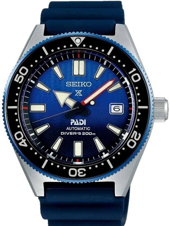 Scratch and Dent - Seiko Prospex Automatic PADI Dive Watch with Blue Dial and Strap #SBDC055 1