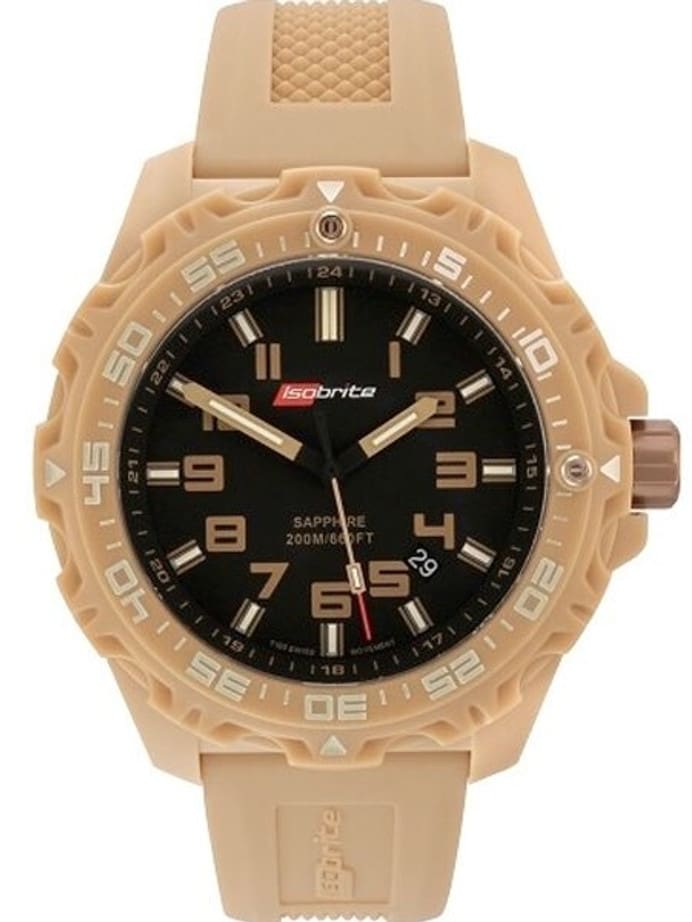 Armourlite Isobrite Tan Valor Watch with T-100 Tritium Illumination and Sapphire Crystal #ISO304