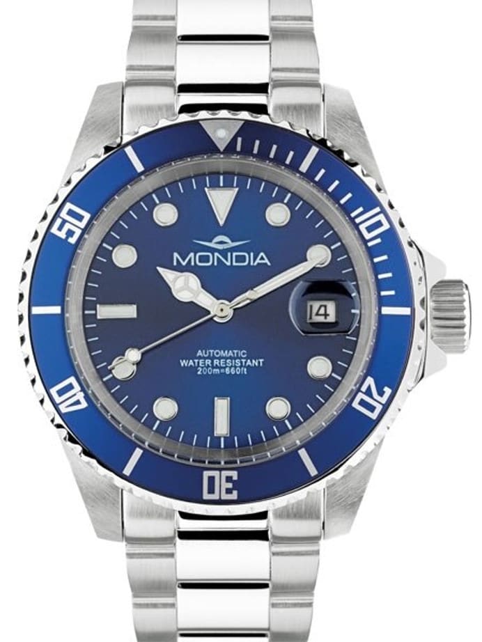Mondia Classic Automatic Dive Watch with Blue Dial #MI786SS-02BL-BM