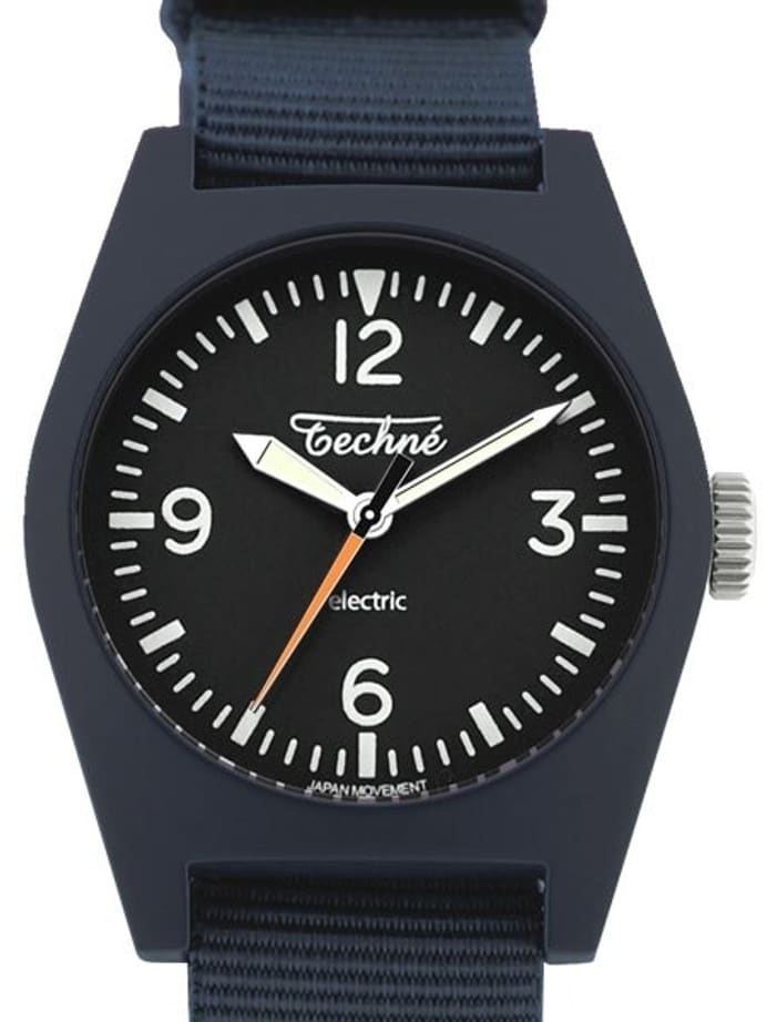 Techne Hummingbird Watch with Dyed Bead-Blasted Titanium Case #222.116
