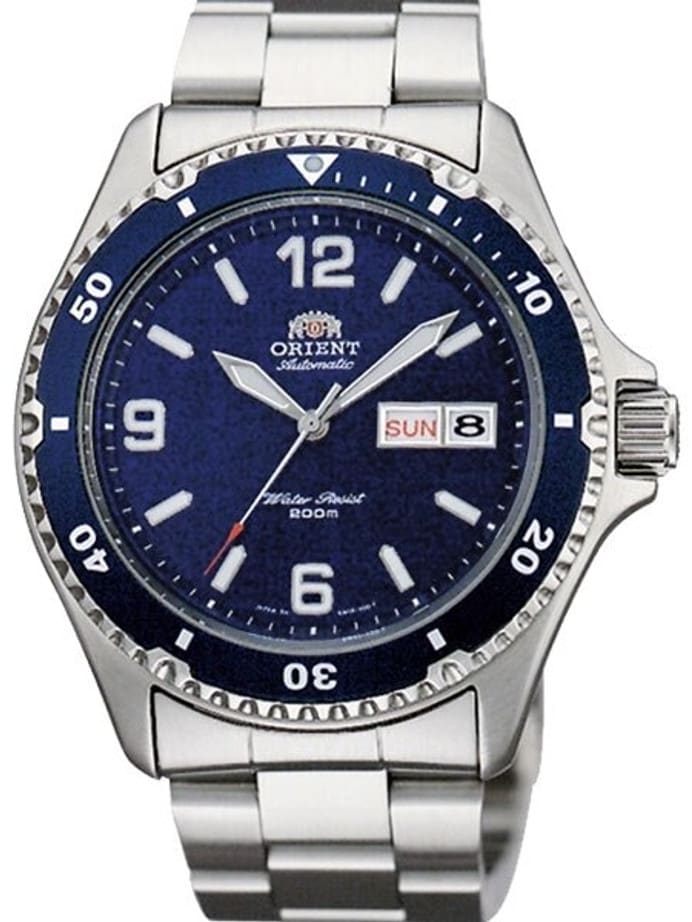 Scratch and Dent - Orient Mako II Blue Dial Automatic Dive Watch with SS Bracelet #AA02002D 8