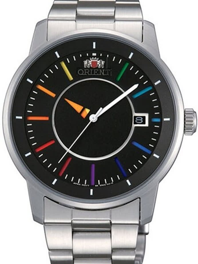 Scratch and Dent - Orient 21-Jewel Automatic Disk Watch with Unique Rotating Hour Hand #ER0200DW-SND1