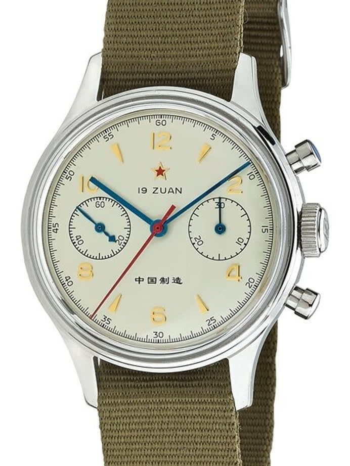 Scratch and Dent - Seagull 1963 Hand Wind Mechanical Chronograph with Acrylic Crystal #6345A-2901 5