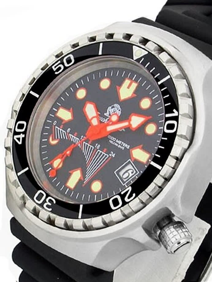 Tauchmeister 46mm Dive GMT Watch with Luminous Hands and Markers #T0077