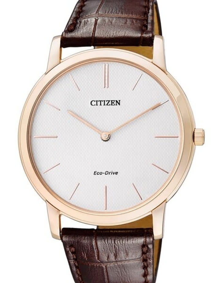 Citizen Ultra-Thin Stiletto Eco-Drive Dress Watch with White Dial and Sapphire Crystal #AR1113-12A