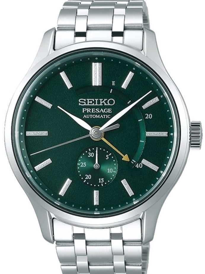 Seiko Presage Automatic Dress Watch with 42mm Case, Sapphire Crystal, Power Reserve Indicator #SSA397