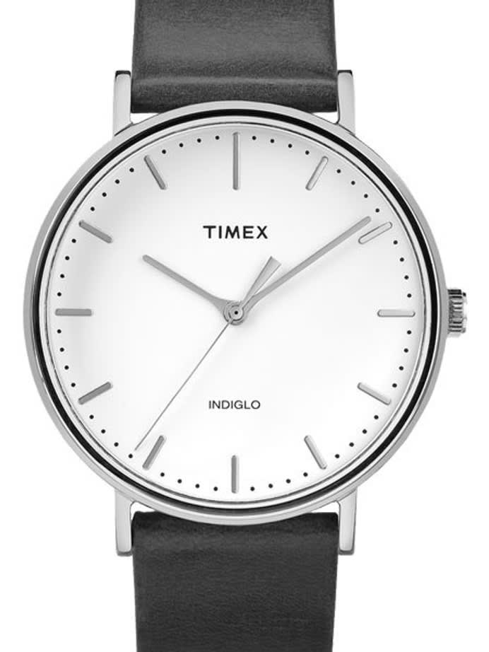 Timex 41mm Fairfield Quartz Watch with White Dial and INDIGLO Night-Light #TW2R26300VQ