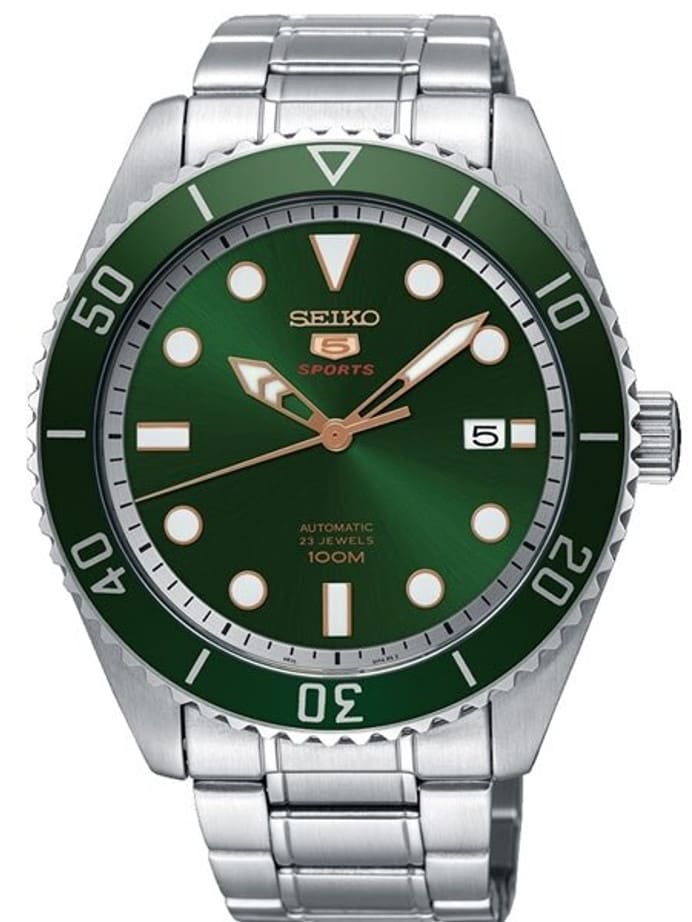 Seiko 44mm Sports 5, 4R35 Automatic Watch with Date Window #SRPB93K1