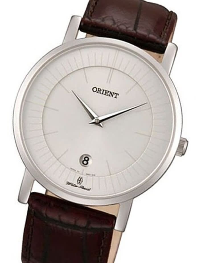 SCRATCH AND DENT - Orient Class Quartz Dress Watch with Sapphire Crystal and Silver-White Dial  #GW0100AW-SND