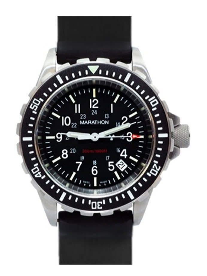 Scratch and Dent - Marathon Swiss Made, TSAR Quartz Military Divers Watch with Sapphire Crystal #WW194007NGM