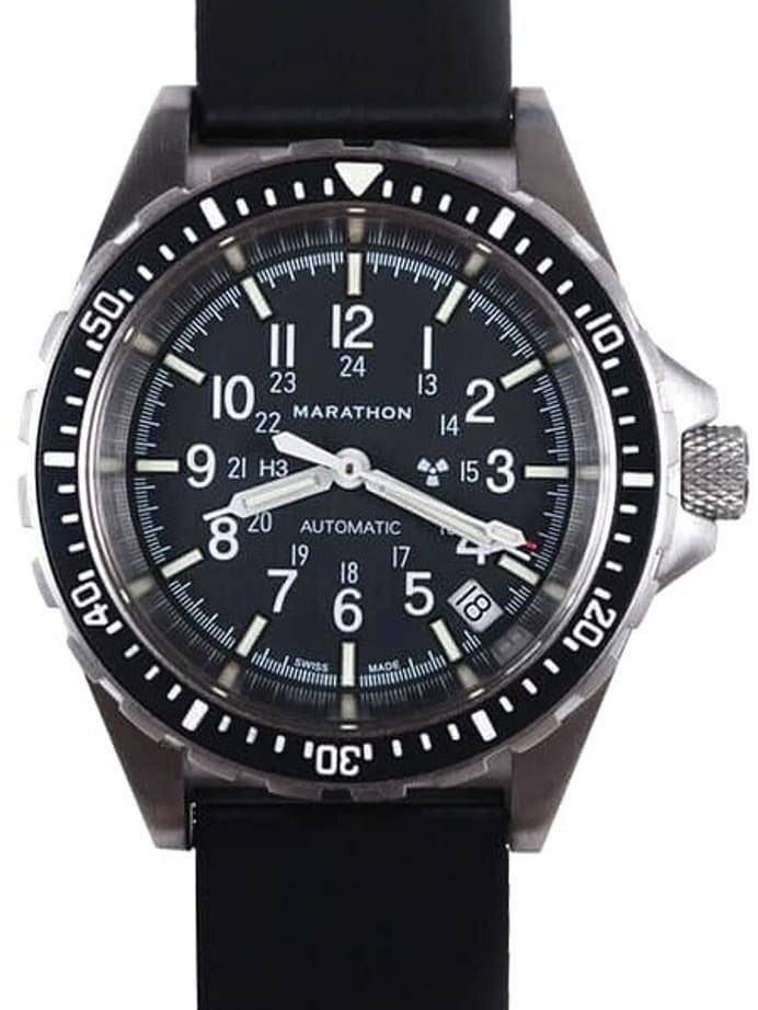 Scratch and Dent - Marathon Swiss Made, (Medium) GSAR Automatic Military Divers Watch with Sapphire Crystal #WW194026